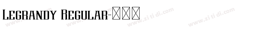 Legrandy Regular字体转换
